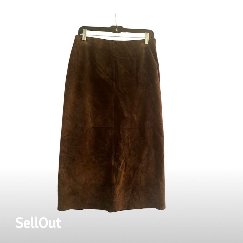 Brooks Brothers Brown Midi Skirt